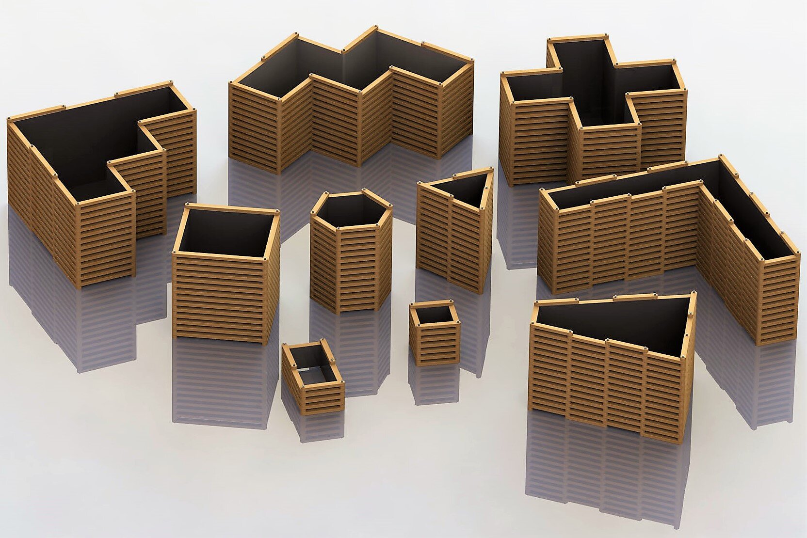 modulares Hochbeet aus Lärche