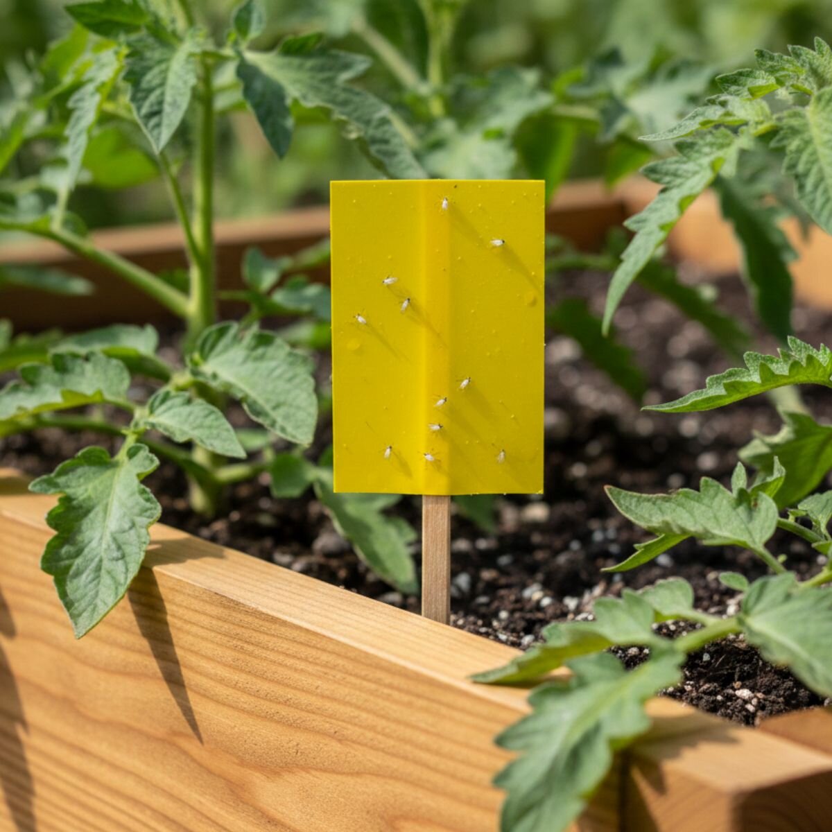 gelbtafel-bei-tomaten-mit-weißer-fliege