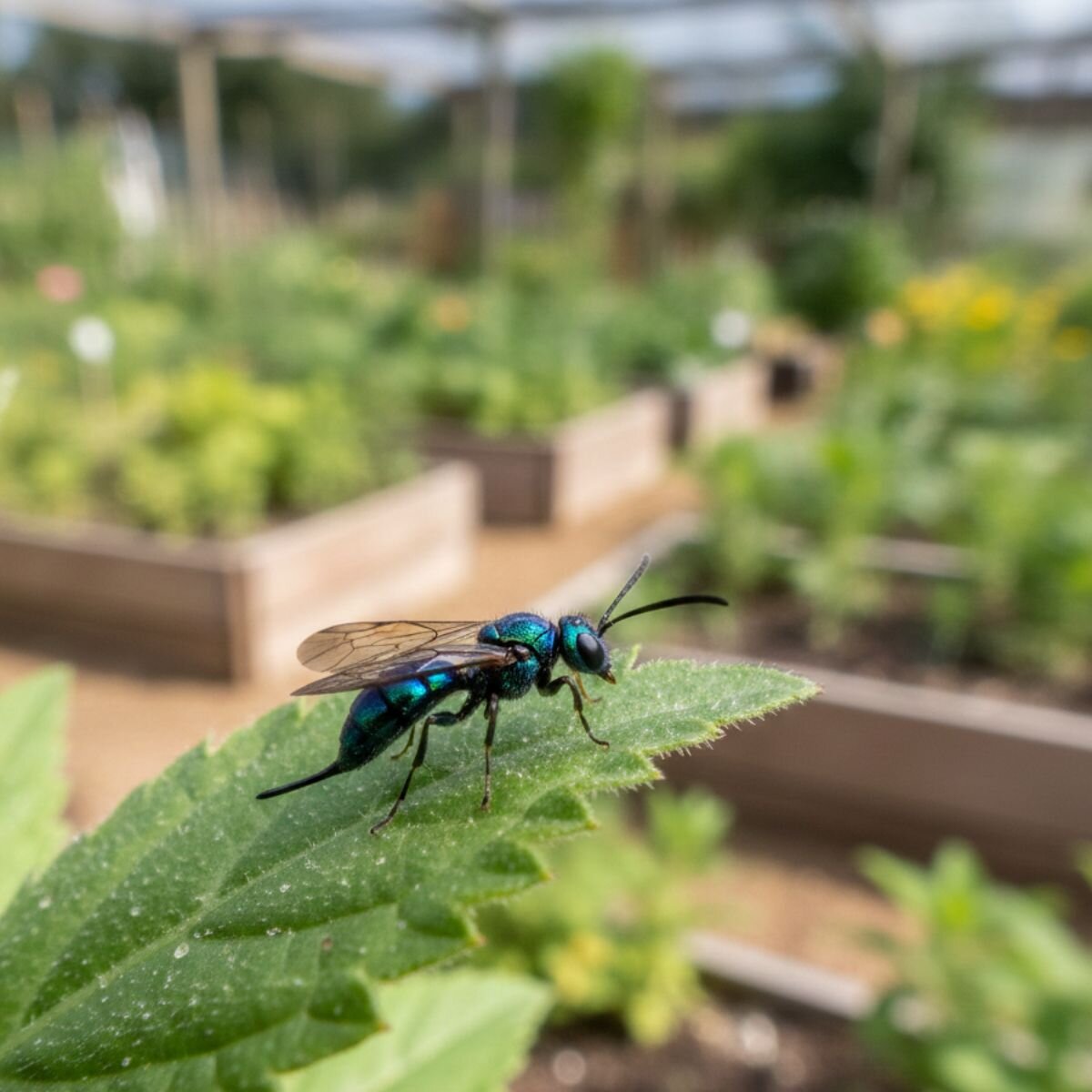 schlupfwespe-auf-einem-blatt-effizienter-nuetzling-im-hochbeet