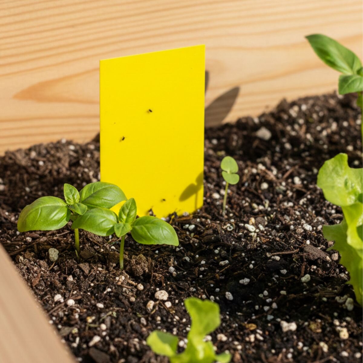 trauermuecke-an-der-gelbtafel-im-hochbeet