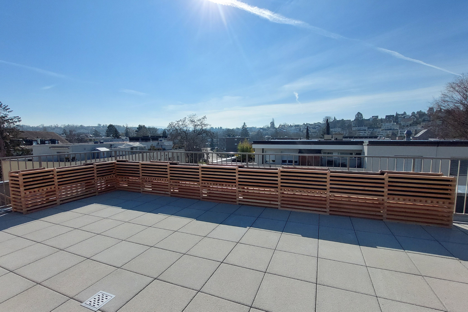 Hochbeet auf Dachterrasse