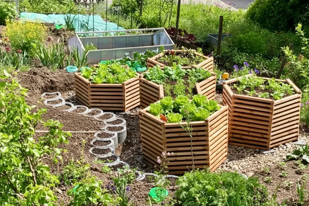 Hochbeet in Sechseck - Form