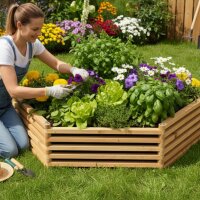 „Franz Josef“ Beet – großes sechseckiges Garten-Hochbeet