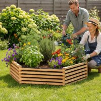 „Franz Josef“ Beet – großes sechseckiges Garten-Hochbeet