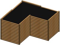 „Leopold“ Beet – Eck-Hochbeet 182×182 (L-Form