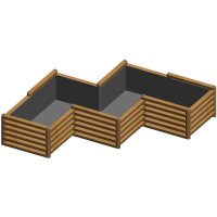 „Rudolf“ Beet – Z-Form Hochbeet mit...