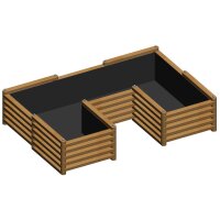 „Ulrich“ Beet – U-Form Hochbeet in mittlerer Größe