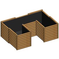 „Ulrich“ Beet – U-Form Hochbeet in mittlerer Größe