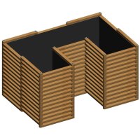 „Ulrich“ Beet – U-Form Hochbeet in mittlerer Größe