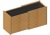 «Maximilian» – orto rialzato rettangolare (altezza a scelta)