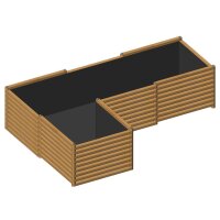 „Leopold“ Beet – Eck-Hochbeet in L-Form für Gartenecken