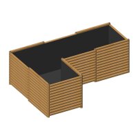 „Leopold“ Beet – Eck-Hochbeet in L-Form für Gartenecken