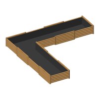 “Leopold” - Hochbeet mit Eckform 358 x 358