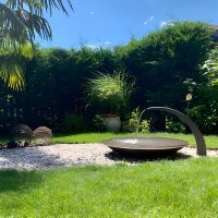 Design Brunnen Aquaelement D80 Metall in edlem Schwarz