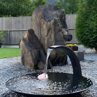 Fontana design Aquaelement D90 in metallo color nero elegante