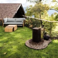 Gartenbrunnen Aquatower 50x50cm Höhe 100cm in Cortenstahl