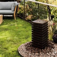 Gartenbrunnen Aquatower 50x50cm Höhe 100cm in Cortenstahl