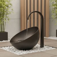 Vasca d’acqua Aqualuna D80 marrone con ingresso d’acqua in marrone