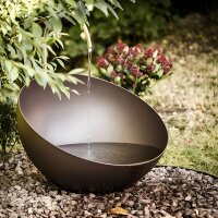 Wasserschale Aqualuna D80 Braun Wassereinlauf in...