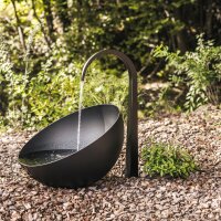 Vasca d’acqua Aqualuna D80 nera con ingresso...