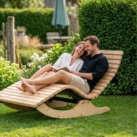 Die "LeoLiege" - Schaukelliege für 2 Personen in Zirbenholz