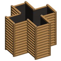 «Friedrich» – orto rialzato a croce 120×120